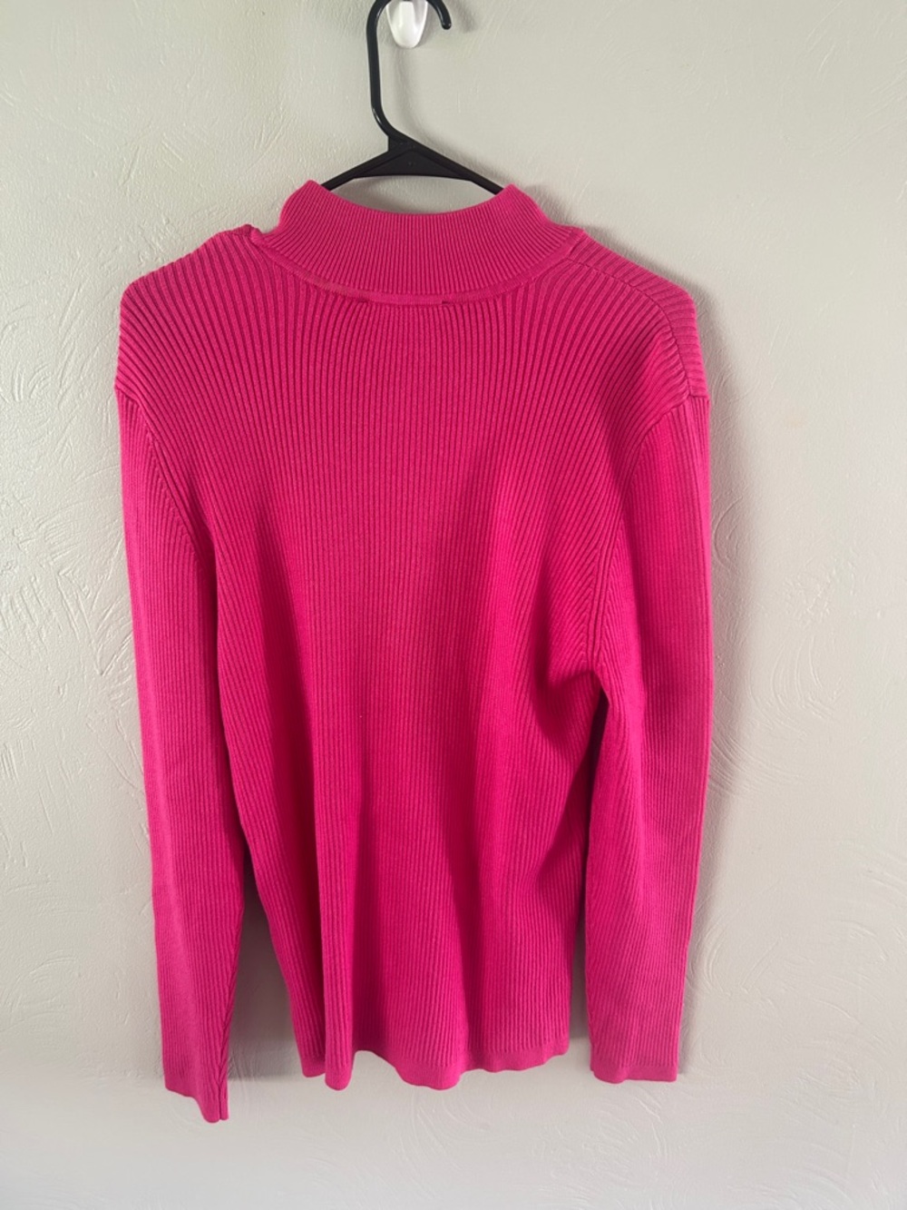 Boston Proper Pink Ribbed Sweater - Picture 3 of 4
